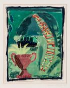 DDS. Emma McClure (b.1962) High Dive, gouache on paper, Initialled and dated 1987 lower right,