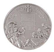 Italy, Palazzo Asmundo, sterling silver medal 2009, by L. Kalinavskaite for Johnson, view of a