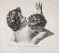 After David, Tetes D’Etude D’Enfants, Stipple engraving by Noel Francois Bertrand, 49 x 55 cm (19