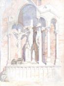 DDS. Alfred Charles Conrade (1863-1955), Crucifixion, Watercolour and pencil, Signed lower right,