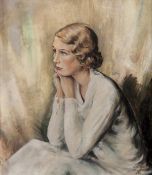 DDS Hugh Joseph “Huseph” Riddle (1912–2009), Portrait of a lady Oil on canvas, Signed and dated