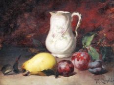 Theodore Charles Ange Coquelin (19th/20th century), Table still lifes, Two, oil on canvas Both