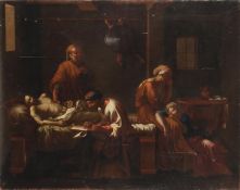 After Nicolas Poussin, The Testament of Eudamidas, Oil on canvas, Unframed, 116 x 91 cm (45 3/4 x