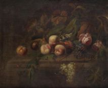 Dutch School (18th century) Still life with fruit and flowers, Oil on canvas, 65 x 76 cm (25 1/2 x