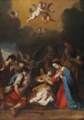 Flemish School (17th century) The Adoration of the Shepherds, Oil on canvas, 135 x 95 cm (53 1/4 x