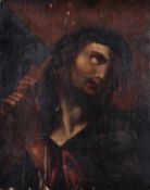 Manner of Antonio Allegri, called Il Correggio, Christ carrying the cross, Oil on panel, Unframed,