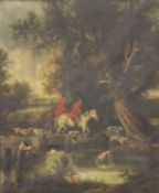 19th Century English School Hunting Scene Oil on canvas 59cm x 48.5cm