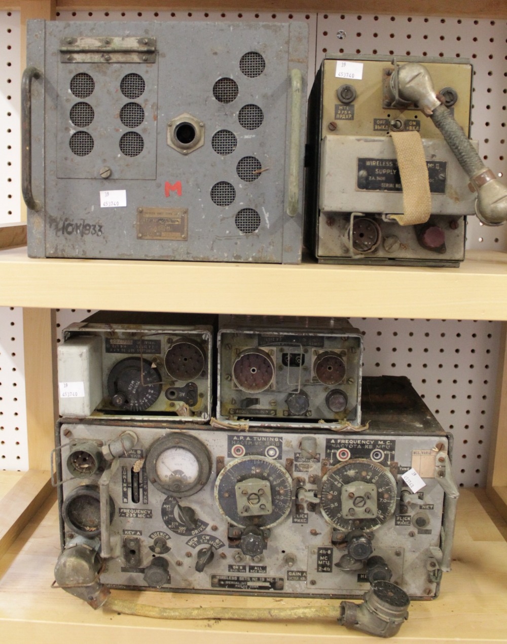 A Collection of Military Radio Equipment, including a U.S. Wireless Set No.19 Mk II.