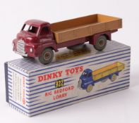 A Dinky No.922, Big Bedford Lorry, maroon with a fawn rear and fawn grooved hubs, near mint,