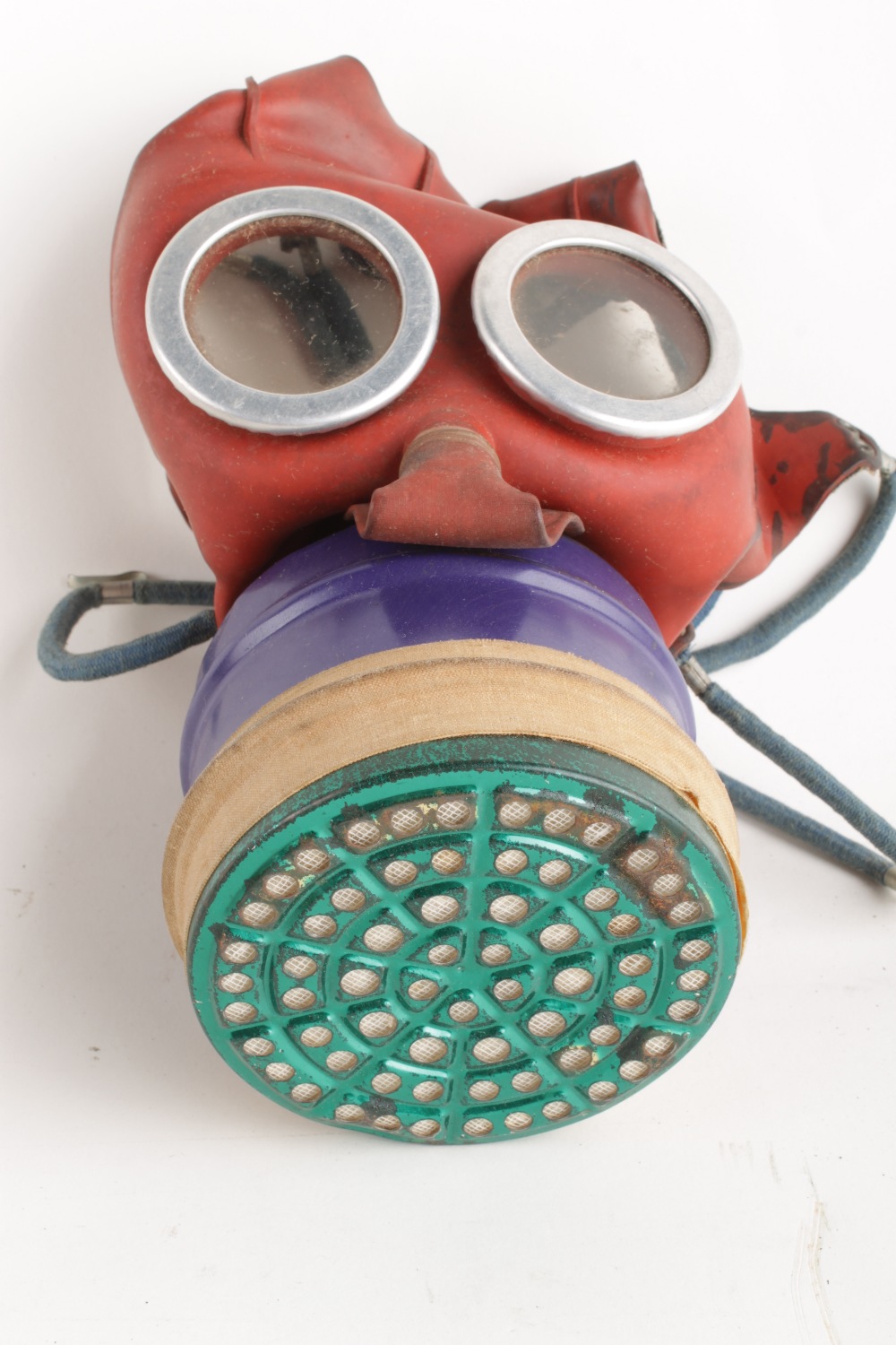 A Second World War British Home Front `Mickey Mouse` Childs Respirator, of standard production