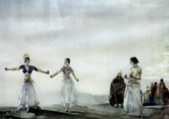 William Russell Flint (1880-1969) Castanets Offset-lithograph Signed in pencil lower right margin