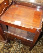 A 19th century mahogany bedside commode