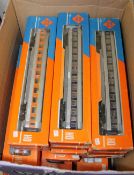 HO gauge - Eighteen assorted Roco German Railway coaches, various liveries, each boxed.