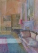 Pauline Fazakerley The Rossetti Settee Water colour Signed lower right and dated 1990 Gallery