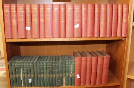 Two shelves of books to include works by Robert Louis Stevenson & John Goldsworthy