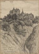 Robert Charles (Col.) Goff (1837-1922) A group of six views in Switzerland, pencil on card, each