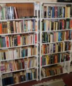 Twelve shelves of assorted books