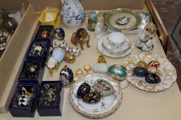 A collection of continental porcelain including a Meissen onion pattern coffee pot (with