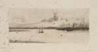 Heywood Sumner (1853-1940) The Itchen at Southampton, Etching Signed in pencil lower right, titled