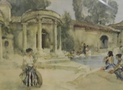 Sir William Russell Flint (1880-1969) Provençal Caprice, Colour-printed offset lithograph Signed