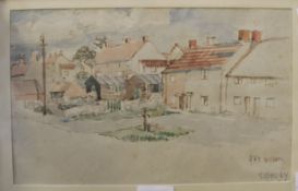 A.F.E. Williams `Sodbury` Watercolour Signed and titled lower right 15cm x 25cm; together with a