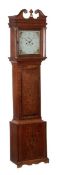 An inlaid oak eight-day longcase clock, Samuel Collings, Thornbury, early 19th century, the four