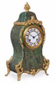 A French Louis XV style boulle mantel clock, Howell and James, Paris, late 19th century, the eight-