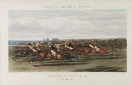 After John Frederick Herring Fores`s National Sports: Racing Saddling A False Start The Run In