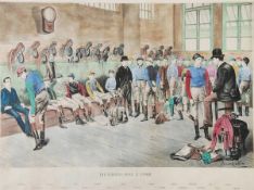 After Isaac Cullen The Saddling Room at Epsom; The Plantation at Newmarket. A pair, hand-coloured