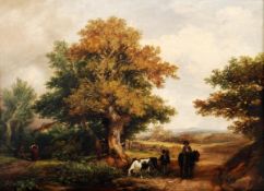 Henry Brittan Willis (1810-1884), Near Claydon, Suffolk, Oil on panel, Signed and indistinctly