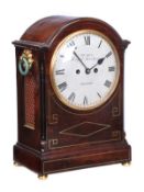 A Regency brass inlaid mahogany bracket clock The dial bearing bearing signature for Murry,