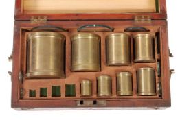 * A set of eight Imperial fluid capacity measures. De Grave and Co. Ltd., London, late 19th century.