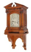 A Victorian carved oak quarter chiming bracket clock Unsigned, late 19th century The substantial