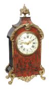 A French Louis XV style gilt brass mounted boulle mantel timepiece Unsigned, circa 1900 The eight-