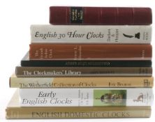 Horological Bibliography and English clocks -eight volumes: Baillie, G.H. CLOCKS and WATCHES An