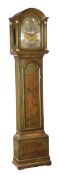 A George III green japanned eight-day longcase clock Daniel Keele, Salisbury, circa 1770 The five
