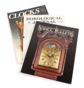 Horological Periodicals: A mixed quantity comprising; NAWCC Bulletin approximately 120 issues dating