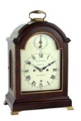 A George III brass mounted mahogany triple-pad top bracket clock Wontner, London, Late 18th
