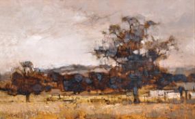 James Taylor (20th century). Kentish landscape, Oil on board, Signed lower left, 25.5 x 40.5cm (10