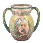 Charles J. Noke for Royal Doulton, a William Wordsworth commemorative loving cup, issued 1933,