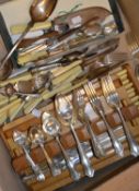 A quantity of electro-plated flatware, to include: a part table service by Alex R Clark Co. Ltd.; a