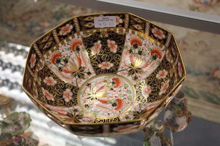 A Royal Crown Derby 1746 octagonal bowl