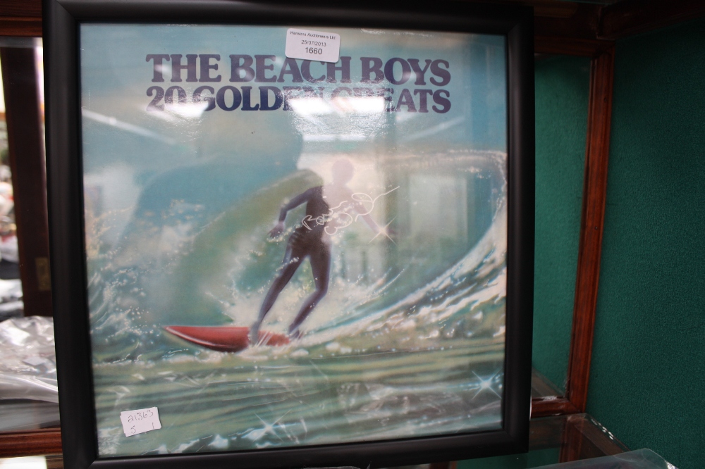 Beach Boys 'Brain Wilson' signed and framed album