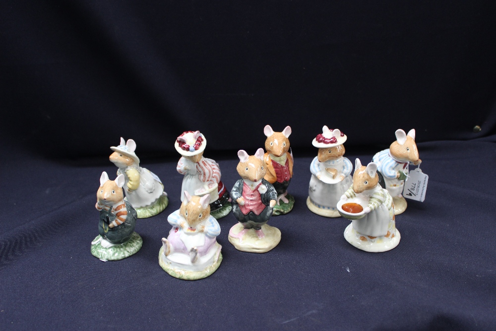 A collection of Royal Doulton Wood mouse figures. (9)