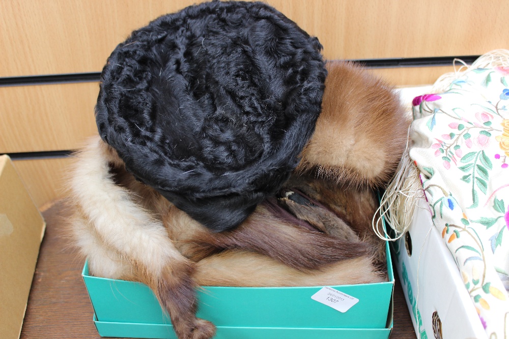 Fur hats and mink fur tippets (2)