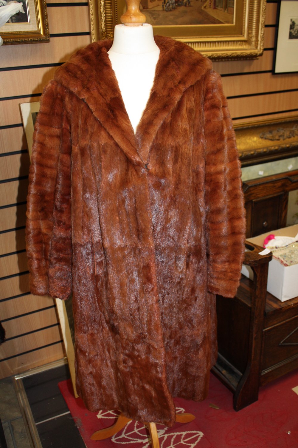 A 1950`s squirrel coat