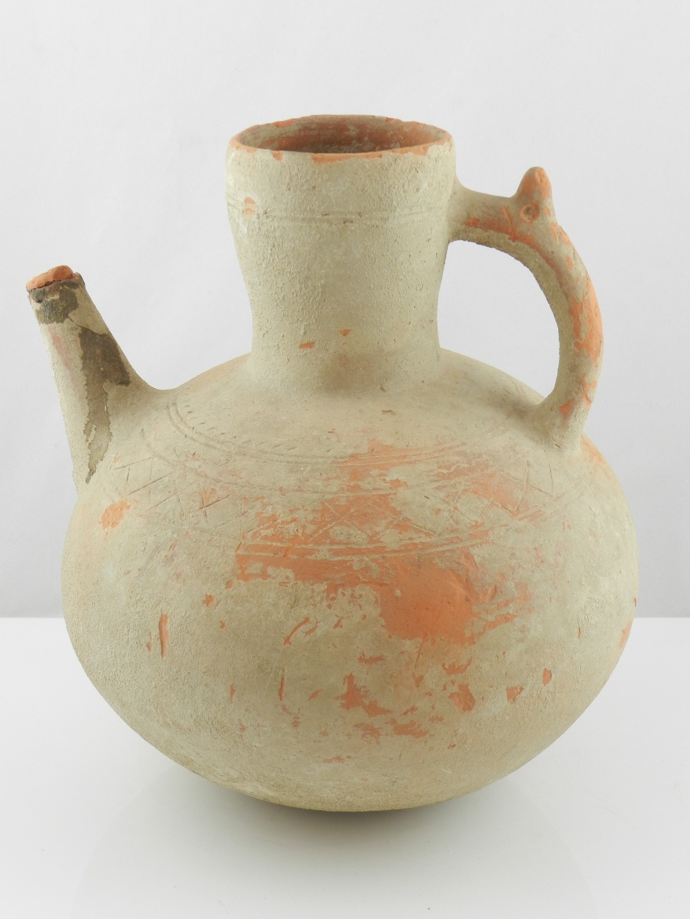 A pottery water jug.