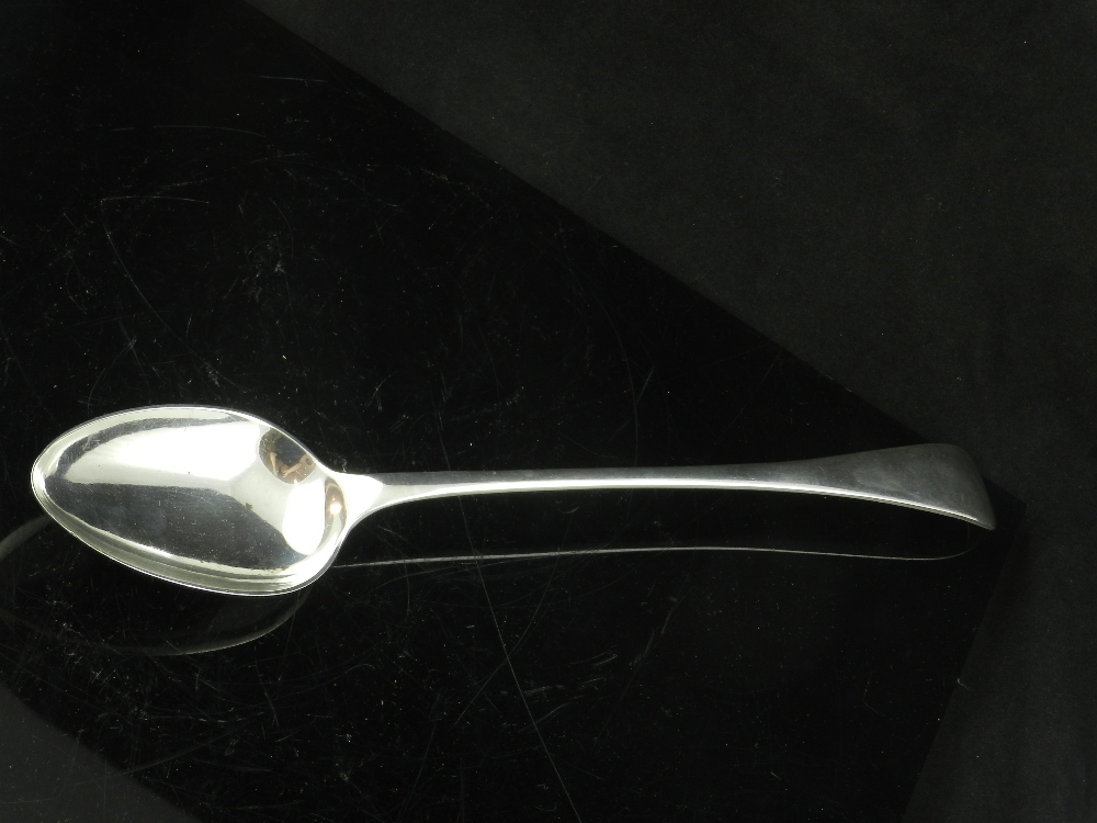 John Round. An Edwardian silver basting spoon, hallmarked Sheffield 1907.