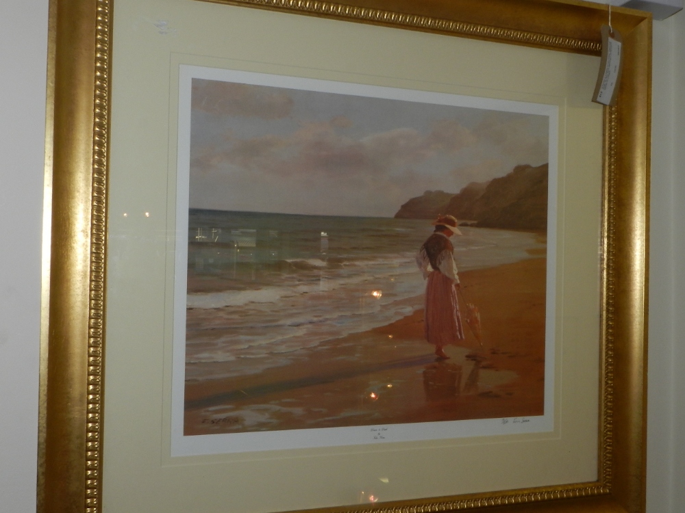 A framed and glazed limited edition "Dawn and Dusk," by Felix Serra depicting a contemplative