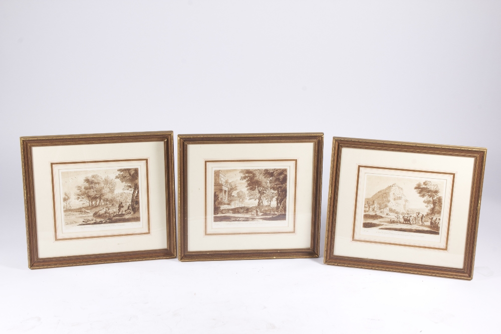 Set of six etchings dated 1776 by John Boydell, copies from collection of the Duke of Devonshire, 26